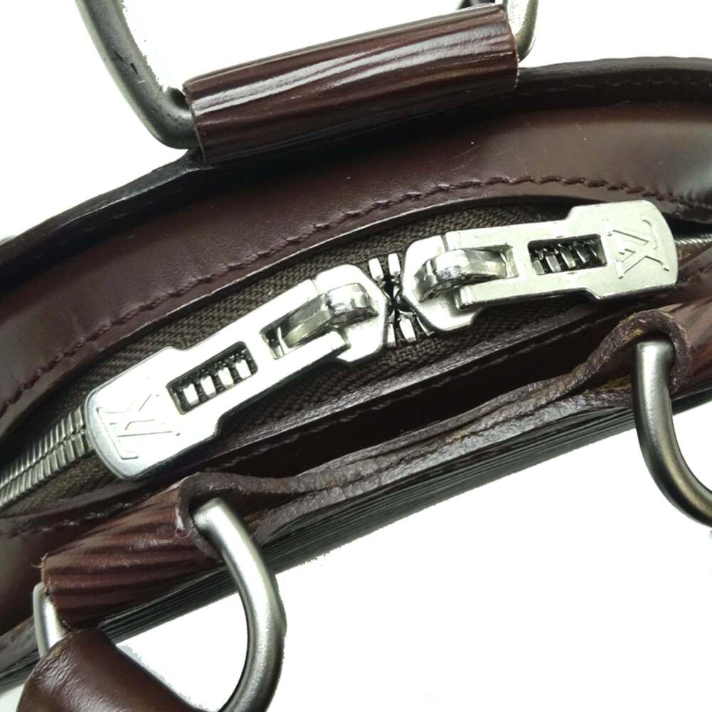 LOUIS VUITTON Authentic Brown Leather Backpack - Picture 8 of 9